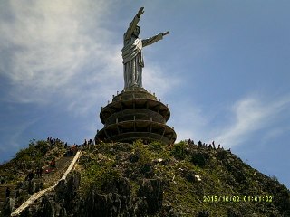 GIANT JESUS ​​STATUE IN TANA TORAJA , INDONESIA