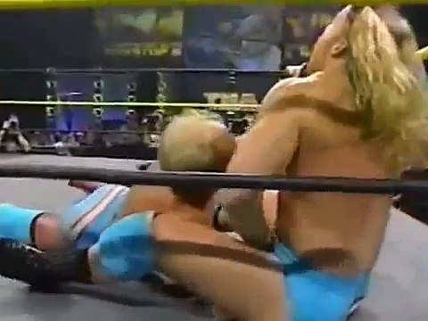 NWA World Tag Team Titles Match AJ Styles & Jerry Lynn vs Lenny Lane & Bruce 03-07-02