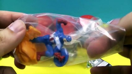 Marvel Ultimate Spider Man Avengers Assemble Egg Surprise Toys Super Heros Captain America