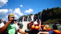 Extreme boat trip inside Iguazu Falls (Cataratas de Iguaçu)