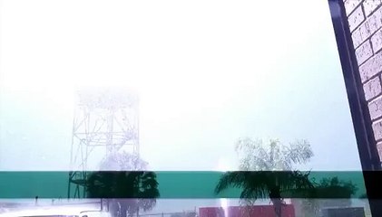 Lightning hits radar tower caught on video