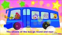 The Wheels On The Bus Go Round And Round - Nursery Rhymes With Lyriics by HooplaKidz Sing-