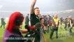 Sonny Bill Williams gives his gold medal to a kid after rugby final