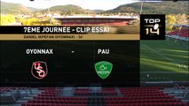 TOP 14 - Oyonnax - Pau : 42-23 - Essai Daniel IKPEFAN (OYO) - Saison 2015/2016
