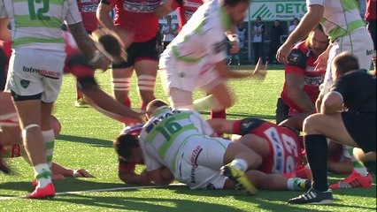 TOP 14 - Oyonnax - Pau : 42-23 - Essai Mosese RATUVOU (PAU) - Saison 2015/2016