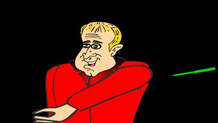 TIM VINE. PEN BEHIND THE EAR. cartoon.