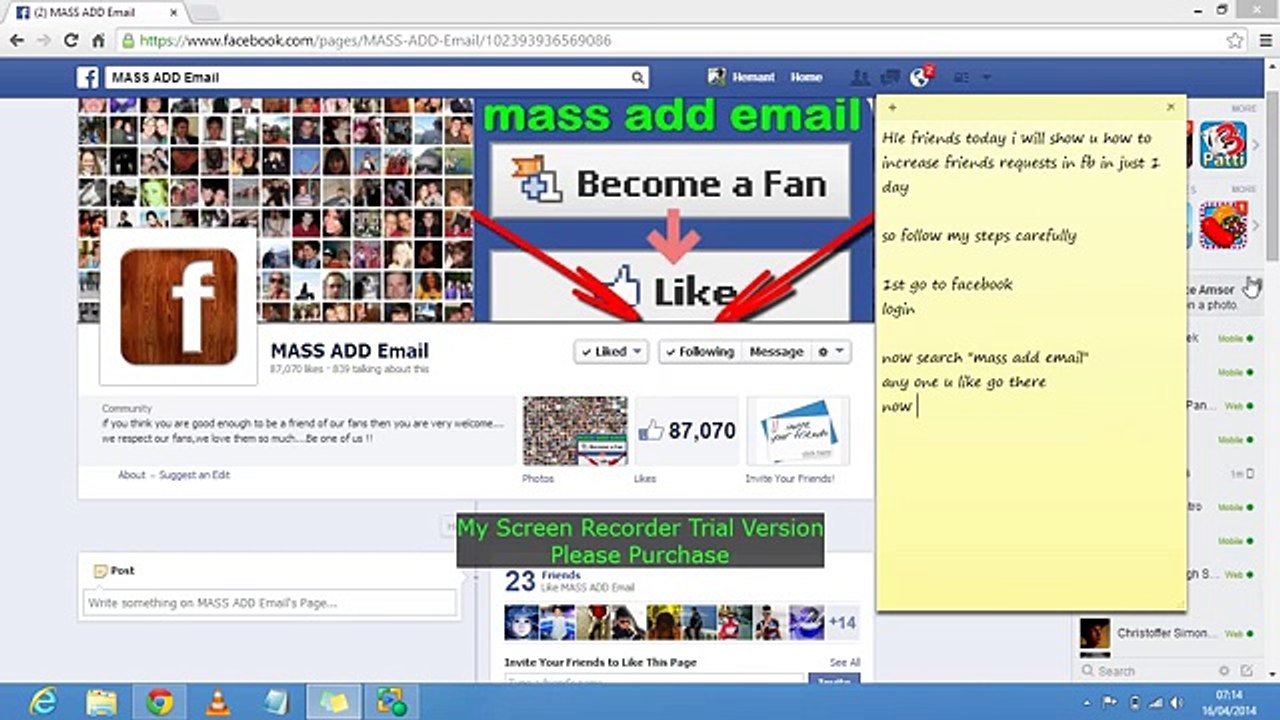 Get 5000 friend requests on facebook 100% working