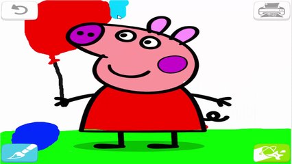 Peppa Pig - Coloreando Pintando a Peppa - Juego de pintar