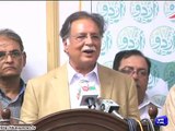 Pervez Rasheed accepts the win of Sher ali group in Faisalabad