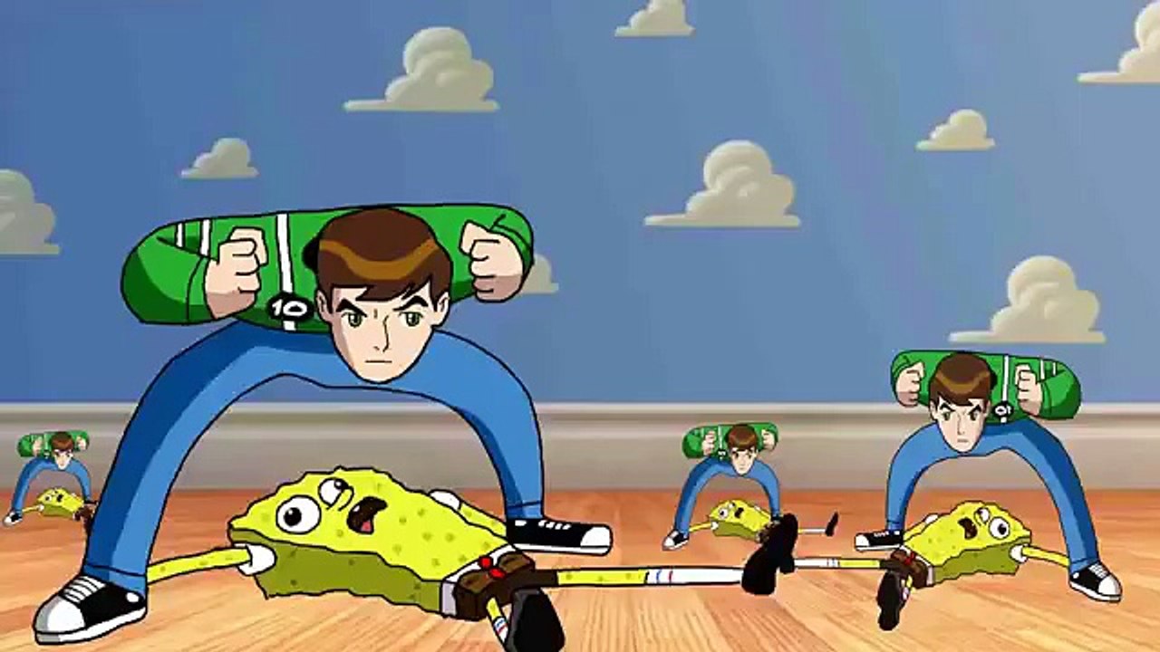 Sponge bob vs ben10 funny video