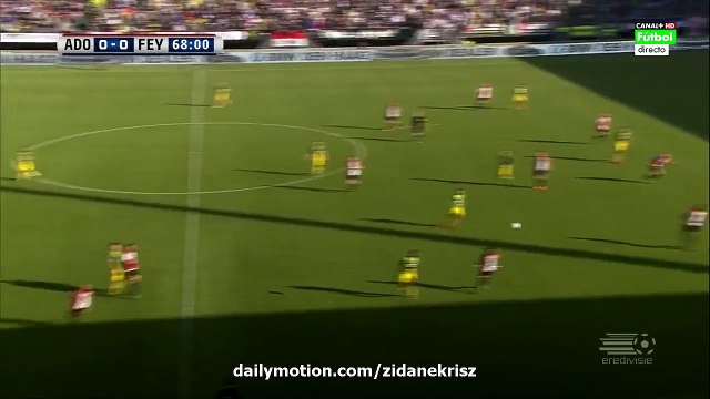 1-0 Sven van Beek FUNNY Own Goal - ADO Den Haag v. Feyenoord 01.11.2015 HD