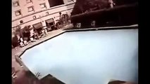 Nepal Earthquake 2015 - Original CCTV Footage of Swimming Pool