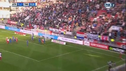 Timo Letschert Goal - Utrecht 1 - 1 Twente - Eredivisie - 01/11/2015