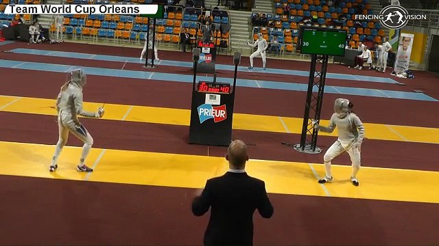 CdM sabre dames Orléans 2015 - matchs par équipes piste jaune 01/11/2015