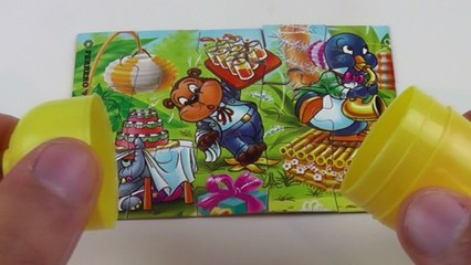 Surprise Eggs Kinder Puzzle Birthday Party Unboxing