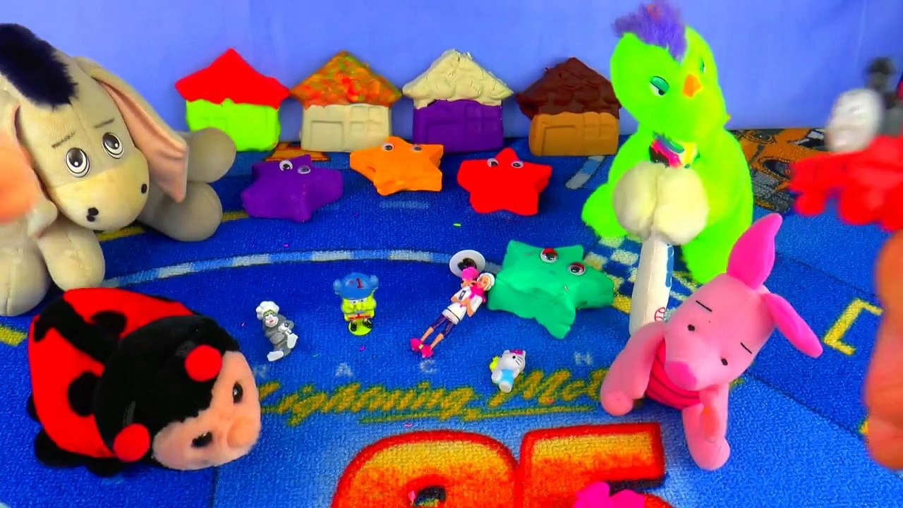 Masha and the Bear Play-Doh Surprise Eggs! Mickey Mouse Clubhouse Pluto Barbie Tom and Jer