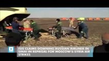 ISIS claims downing Russian airliner in Sinai in reprisal for Moscow’s Syria air strikes