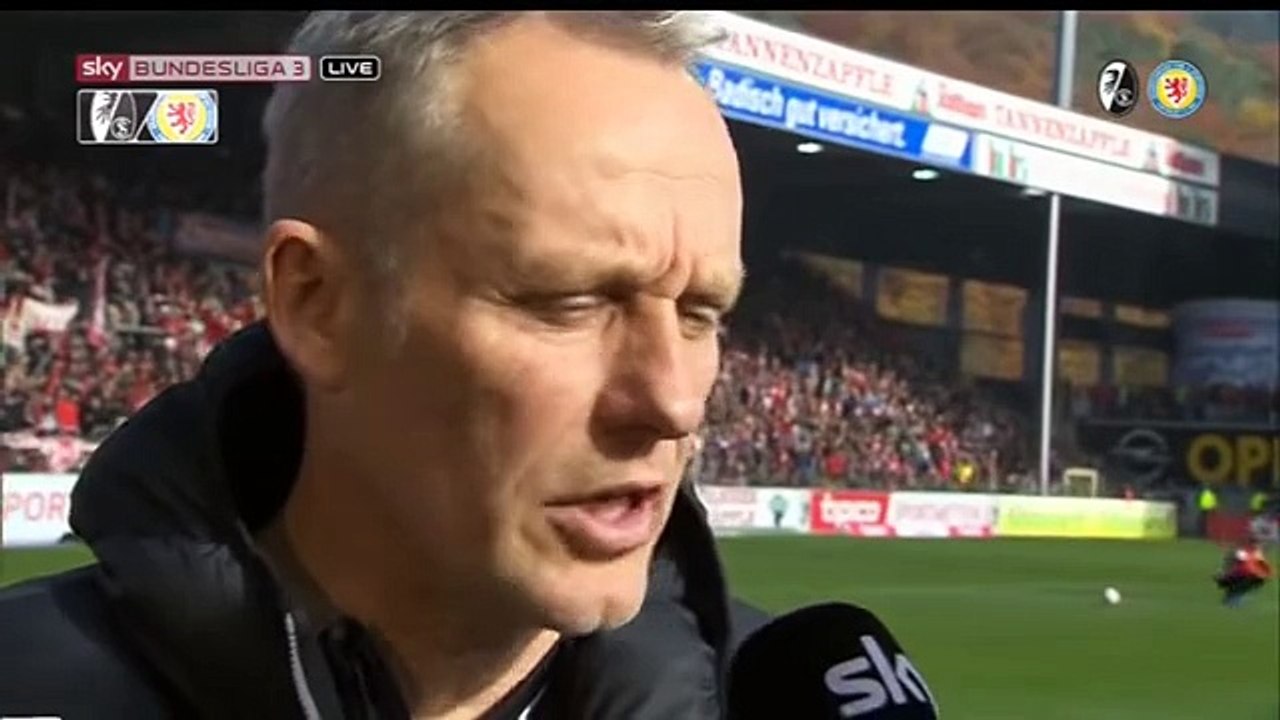 Christian Streich - pre-match interview - SC Freiburg v Eintracht Braunschweig