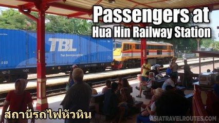 Passengers at Hua Hin Train Station