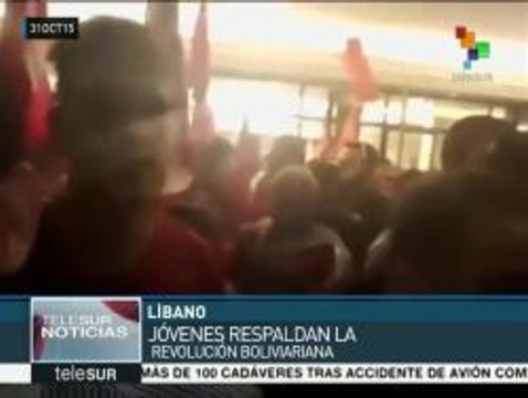 Libaneses, palestinos y sirios rechazan injerencias contra Venezuela