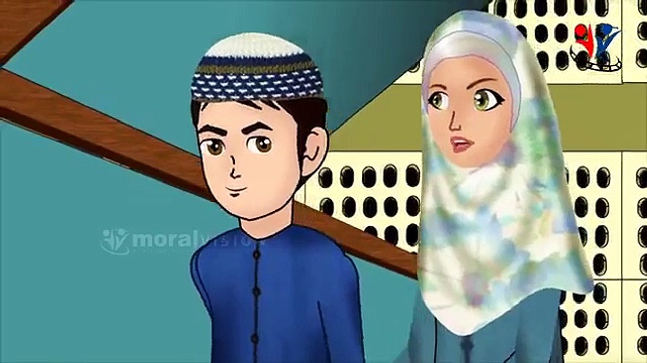 ABDUL BARI AND ANSHARAH CARTOON,Allahuakbar when you going Up - Muslims Islamic cartoon for children