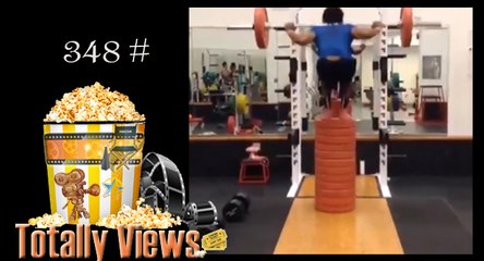 Man Has Crazy Jumping Skills with weights