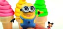 Play-Doh Ice Cream Cone Surprise Eggs Peppa Pig Thomas Tank Minions Dora Mickey Mouse Toys FluffyJet [Full Episode]