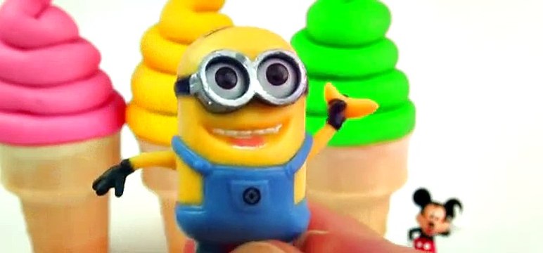 Play-Doh Ice Cream Cone Surprise Eggs Peppa Pig Thomas Tank Minions Dora Mickey Mouse Toys FluffyJet [Full Episode]