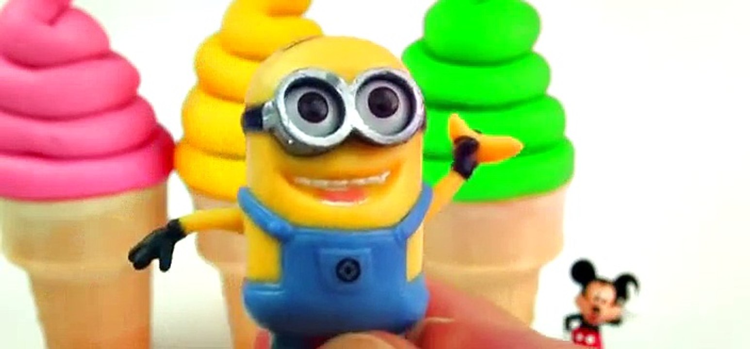 Play-Doh Ice Cream Cone Surprise Eggs Peppa Pig Thomas Tank Minions Dora Mickey Mouse Toys FluffyJet [Full Episode]
