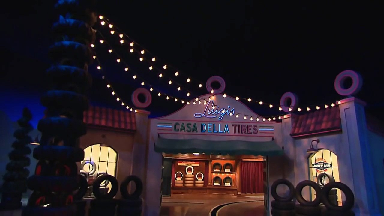 Radiator Springs Racers animatronics in Cars Land ride at Disney California Adventure