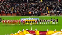 Liverpol Beşiktaş başlama vuruşu öncesi