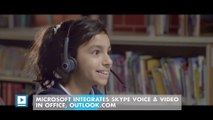 Microsoft integrates Skype voice & video in Office, Outlook.com