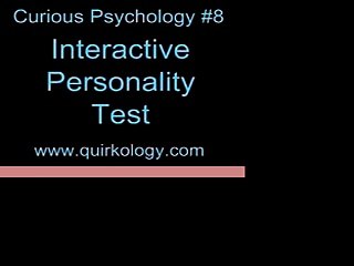 Interactive Personality Test