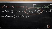 Problema Elipse - Ecuación canónica de la elipse - Completar cuadrados