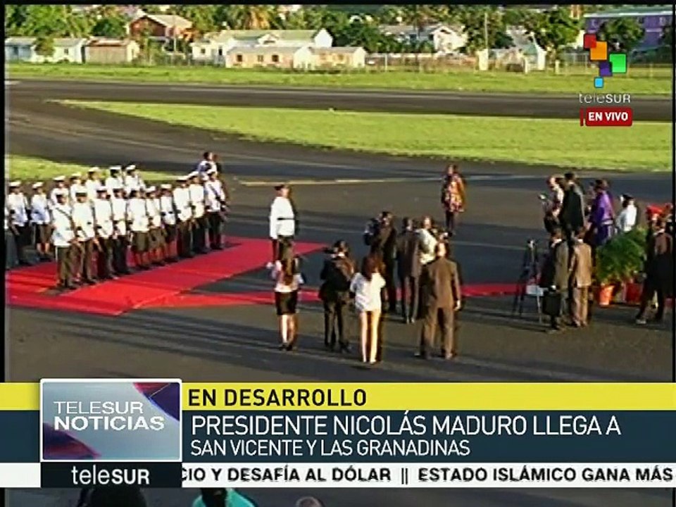 Nicolás Maduro arriba en visita oficial a San Vicente y las Granadinas