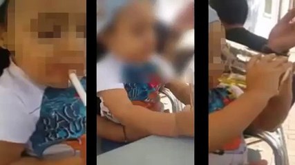 Outrage as dad forces young boy to drink booze and smoke fags in sick video