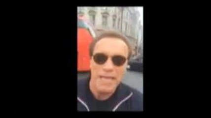 Arnold Schwarzenegger survives getting hit by London bus on Boris bike
