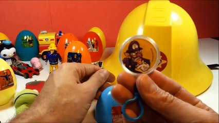 Sam le pompier et oeufs surprise  jouets fireman sam
