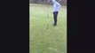 Golfing Trick Shot on the Green
