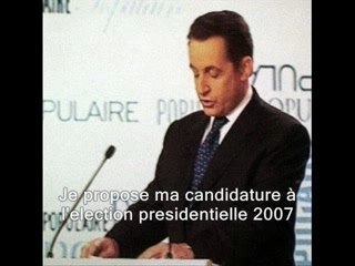 Nicolas Sarkozy Presidentielle 2007