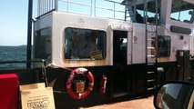 Fire Truck on Country Harbour ferry, Nova Scotia