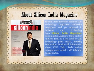 Silicon India Magazine Advertisement