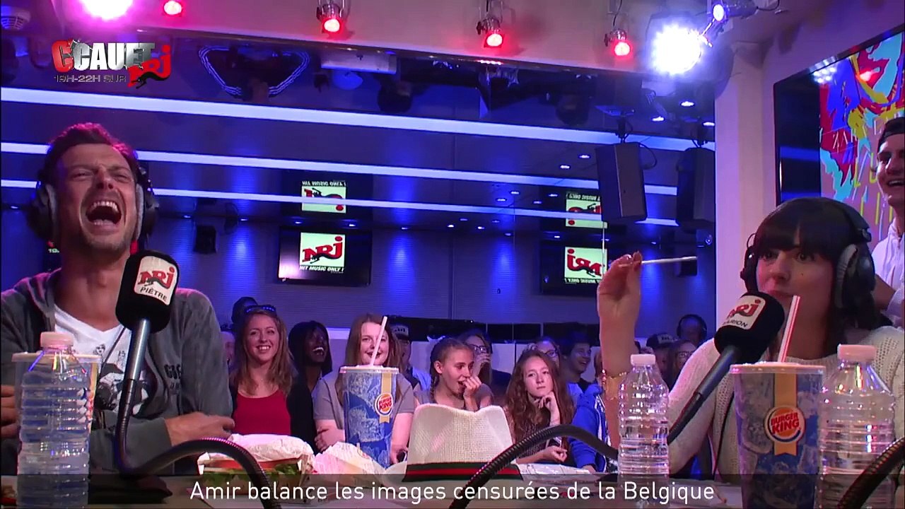 Amir balance les images censurées de la Belgique - C’Cauet sur NRJ
