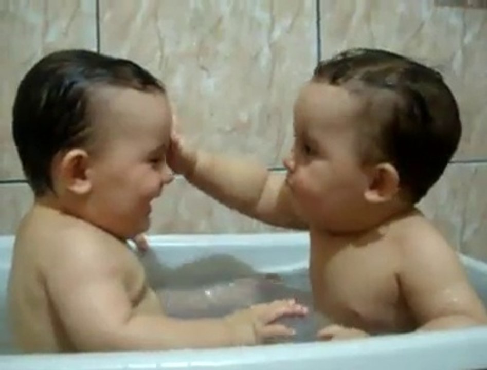 Twins Brothers Enjoying Bath Time Twins Brothers Enjoying Bath Time too fuuny