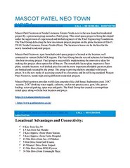 Patel Neotown Launch 1 BHK Strating Only 15 Lacs..Hurry Up..!!