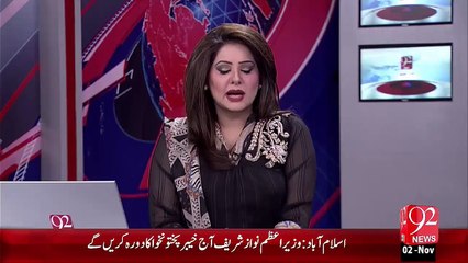 Breaking News – Maqboza Kashmir Main Bharti Police Hy Huret Rahnumaon Ko Nazr band Kr Dia – 02 Nov 15 - 92 News HD