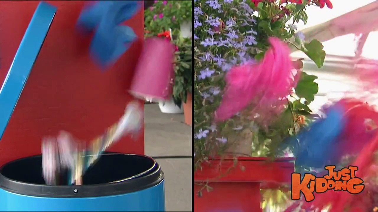 Confetti Trash Can Prank