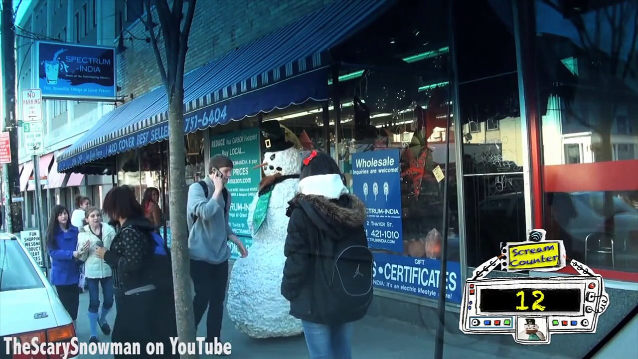 Funny Scary Snowman Prank Girl Craps her Pants Season 1 Episode 9