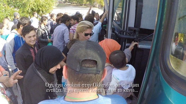 Lesvos. Foreign activists help refugees