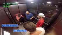 Liquid Ass Farting Elevator Prank GONE WRONG LADY THROWS SODA